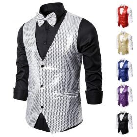 Men Shiny Glitter Blazer Jacket
