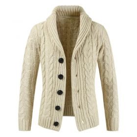 Men Smart White Sweater