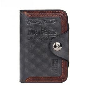 Men Magnetic Button Wallet