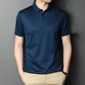 100% Mercerized Cotton Men Polo Shirt