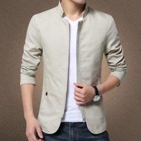 Autumn Solid Casual Men Jackets
