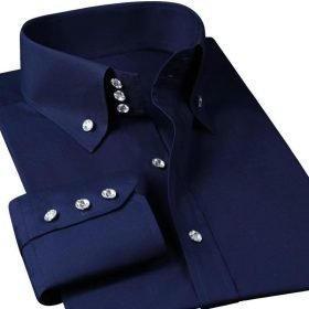 Casual diamond Buttons Dress Shirts