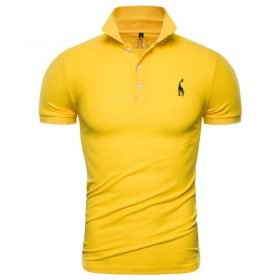 Embroidery Short Sleeve Men's Polo Shirt