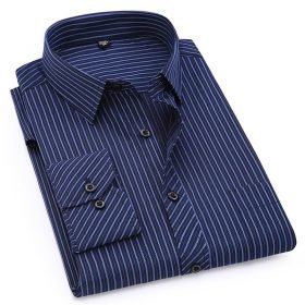 Men Business Casual Long Sleeved Shirt
