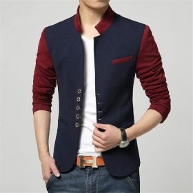 Plus Size Men Collar Suit