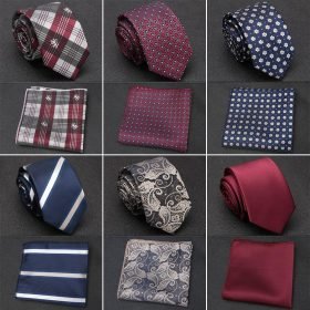 Men Tie Cravat Set